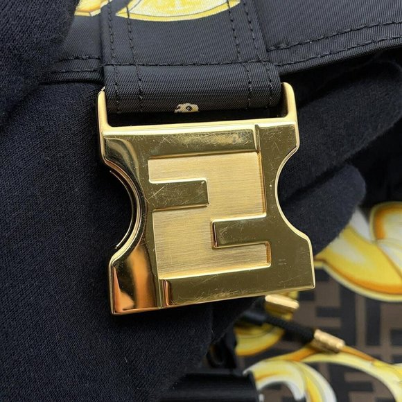 Fendi Backpack Fendace 7VZ066 FENDI Bag Versace Collaboration Black main image 8